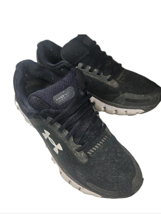 Under Armour Men’s 10.5 Black Athletic Running Shoes White Logo Gym Trainer[7D main image 12